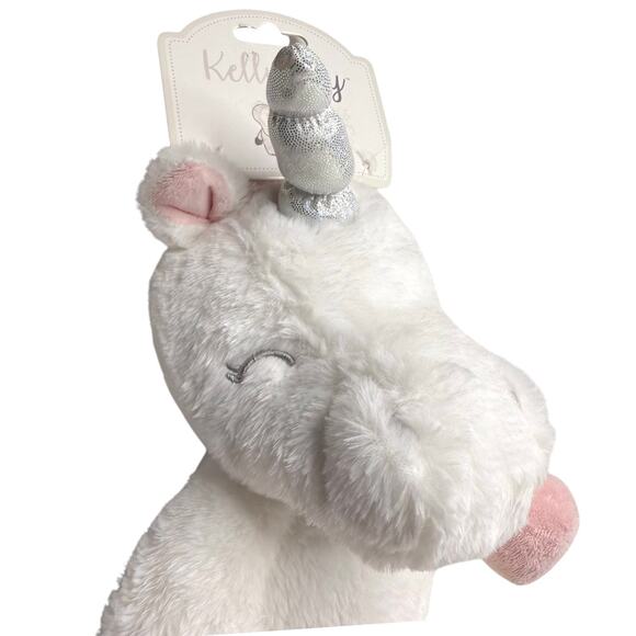 Kelly Toy Baby UNICORN PLUSH 15" Stuffed Animal Cuddle Rattle White Pink NWT - Picture 3 of 8